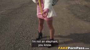 Horny blonde Mellany Lapiedra hardly endures my swift thrusting into her vag