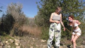 First ever Bondage Walk Training Session for Banshee - Full Clip MOV HD