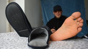 Jerk That Gay Dick For My Sweaty Feet And Stinky Worn Slippers I Will Count You Down To Cum