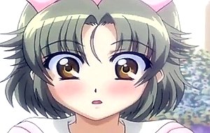 Delicate hentai teen girl enjoys riding shaft on the floor