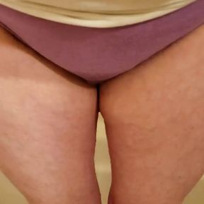 Peeing in my panties compilation - making them nice and used for daddy