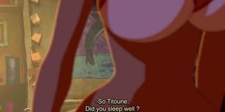 Vintage animated fuckfest with old man