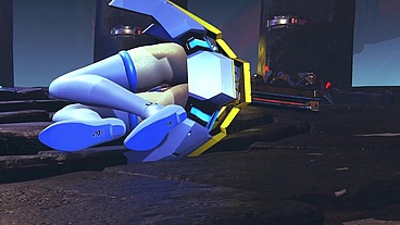 Robot Girl Fingering Her self - 3D Hentai