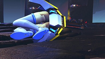 Robot Girl Fingering Her self - 3D Hentai