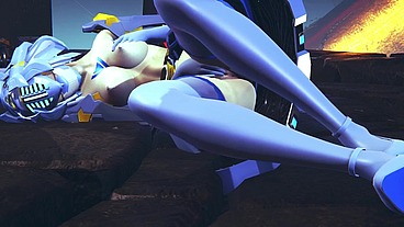 Robot Girl Fingering Her self - 3D Hentai