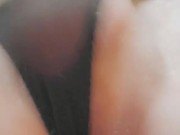 Blonde Sissy In Black Lingerie Fucks Her Asshole Deep Popping Dildo In And Out