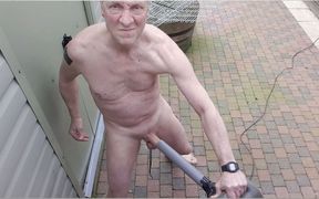 Grandpa Daddy Exhibitionist Naked Outdoor Vacuumcleaner Dick Suck Cumshot Sexshow