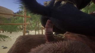 Minotaur Cums HUGE Load Inside Wolf Male (Gay Mating) | Wild Life Furry