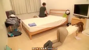 Innocent Shy Boy's First Steamy Encounter with Hot Cleaner