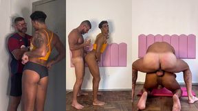 personal trainer dotado realiza seu fetiche de fuder viado afeminado