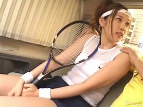 Asami Ogawa Pretty Asian chick in sexy costume likes games