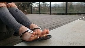 Dildo Footjob