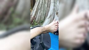 Filthy farm wife sucks cock and toys her pussy for step-hunk on tractor