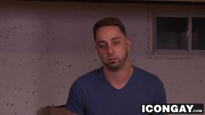 Hunk gay buddies rough ass fucking at the gym