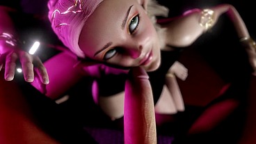 Sexy Hot Blonde Suck a Mean Cock in the Club