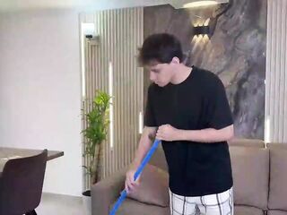 Lalin cutie MILF with a massive ass asks for aid and ends up riding a nerdy guy's thick penis! Big ass gets screwed in her juicy pussy until orgasm.