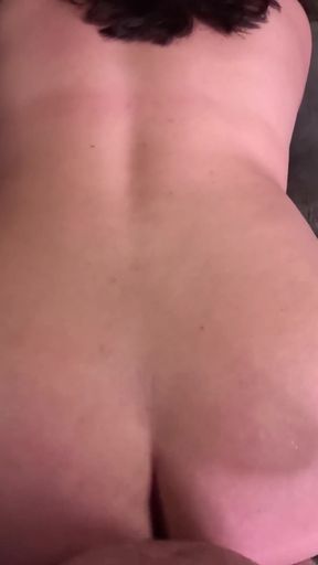 Cum facial after pussy to mouth fucking, face slapping and spitting with body writing   Clip 3