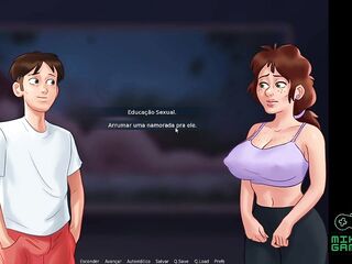 2D Porn Game, Summertime Saga clip 115 - 2 Nerds Eating the Old Neighbour