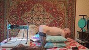 Russian boy have anal sex on fucking machine homemade amateur