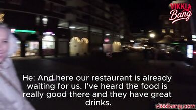 Romantic Date in The Hague Ends in Wild Sex - Polish Girl Vikki Bang gets fucked hard, screaming and moaning like crazy