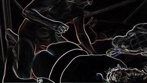 HAIR Pulling Doggystyle on a Neon Night