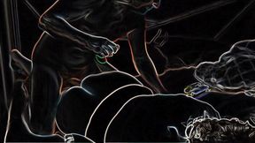 HAIR Pulling Doggystyle on a Neon Night