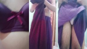indian trans woman gaurisissy fucked in pink saree like a whore