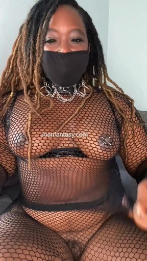 Joanfantasy Solo Play in Black Lingerie