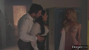 Angela White: Garage Gangbang with Big Ass and Natural Boobs