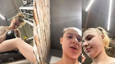 Crazy anal fucking in the gym