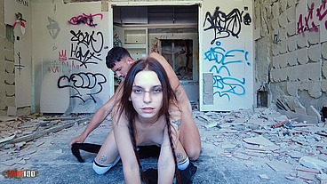 Spanish teen Massy Sweet gets fucked by Yeri in an abandoned hospital