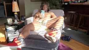 Kenniejai Jerks off in Red Nike