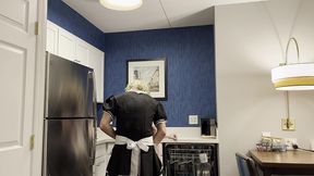 crossdressing boss fucked petite trans maid worker