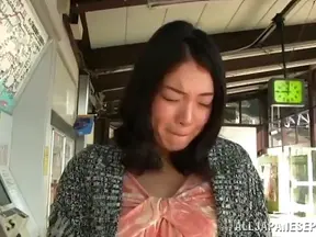 Seductive Asian Babe Rubs Her Juicy Hairy Pussy While Driving Hot Car Ride