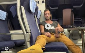 Tim Blesh Train Ride with Cumshot