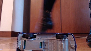 I trample toy cars with heels and bare feet 4K