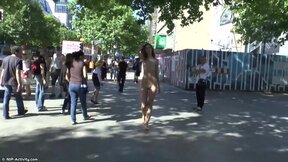 A lonely girl naked in Berlin