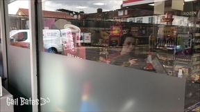 public remote vibrator play and sex on balcony