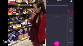 public remote vibrator play and sex on balcony