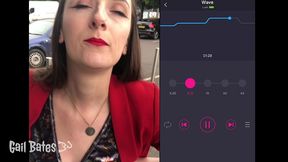 public remote vibrator play and sex on balcony