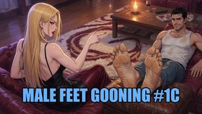 Male Feet Gooning #1C: Enslaved by Alpha Male Soles (Animated, Music)