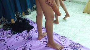 Three female friends have sex with a male friend together.With Roleplay & Dirty talking.