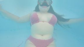 Underwater breathing control - swimming pool