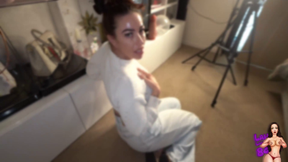 Cuck Step-son watches Step-mommy make a mess on big dick