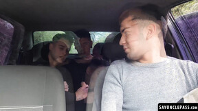 Dimitri Star & Luca Libra got into a sexy 3some fuck with Leo Blue