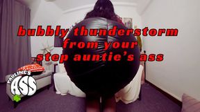 Bubbly thunderstorm from your step auntie’s ass mp4