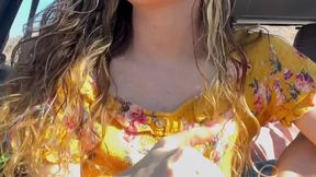 Horny & Sucking toes in my Car