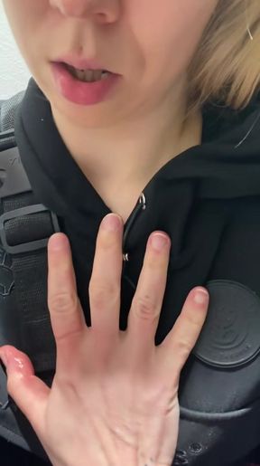 Lesbian Rough Public Toilet Fuck After The Gym