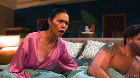 Beautiful nude Dana Vespoli and Alexia Anders enjoy some bedtime fun together.