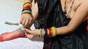 Pregnant housewife gets creampied by her maid's husband at night